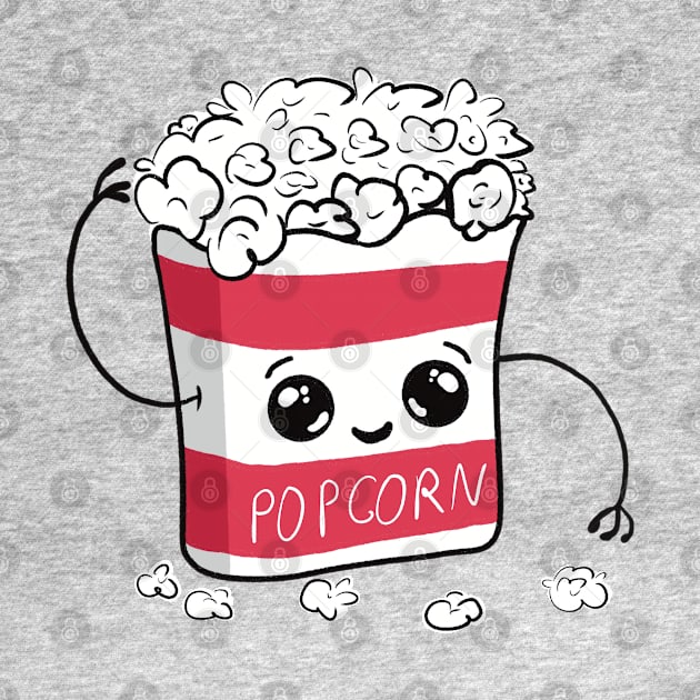 Cute popcorn by Xatutik-Art